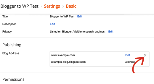 Blogger To WordPress Migration Guide For Beginners 5 remove redirection