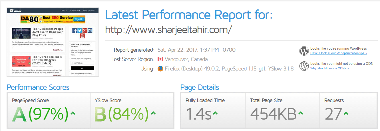 How To Increase WordPress Speed 32 Gtmetrix Report