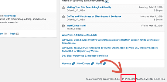 How To Increase WordPress Speed 28 phpversion
