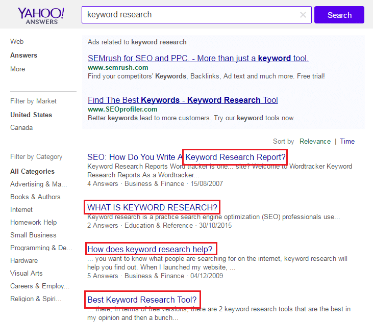 How To Find Profitable Keywords With Low Competition 9 Yahoo Answers
