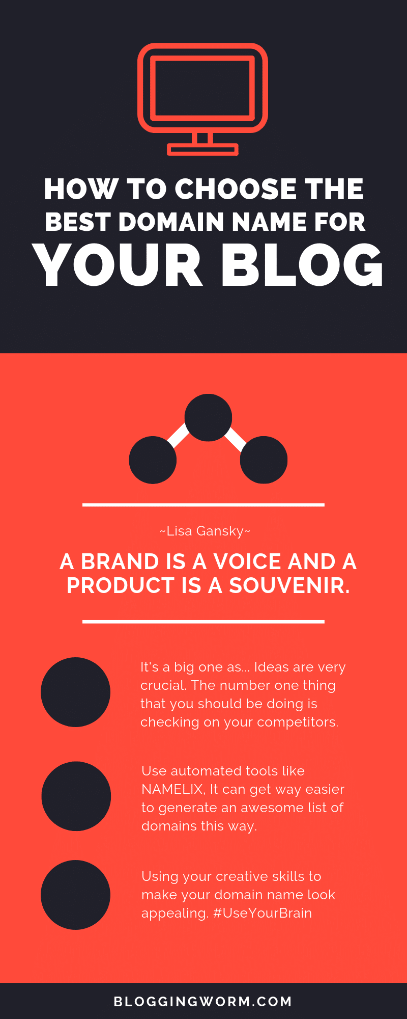 How To Choose The Best Domain Name For Your Blog 3 Chosing Best Domain Name Infographic